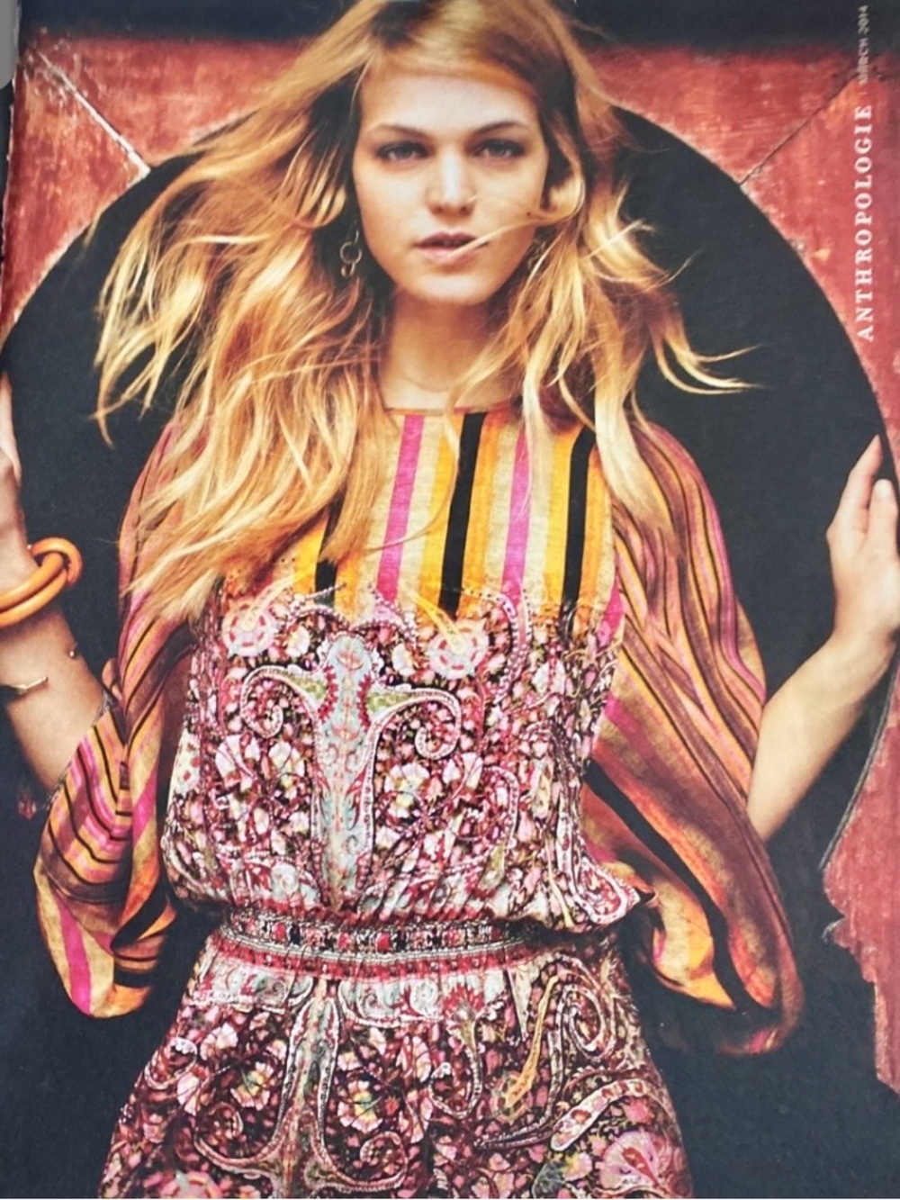 NWT ANTHROPOLOGIE SUNNESS DRESS IN ORANGE COMBO, SIZE S. $198